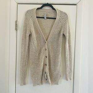 Pull and bear open woven preppy boho cottagecore coastal prep cardigan xs